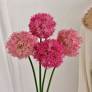 Flores Artificiales de Puerro Yasunobu, Ramas Individuales de Plástico, Color Blanco, Morado, Rojo, Verde, Rosa Claro, Decoración para Bodas, Uso en Interiores - Product Image 3