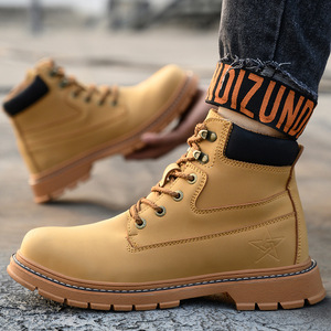 Steel Toe <strong>Safety</strong> Shoes <strong>for</strong> <strong>Women</strong> Protective Fashion Leather Work Boot Casual <strong>Trainers</strong> Steel Toe <strong>Safety</strong> Boots <strong>for</strong> Men - Product Image 4