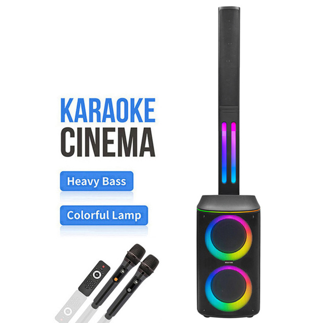 WGY-SZ8808 New Arrived Partyone Club Outdoor High-Power Wireless Portable AI Tuning for 5.3 Speaker 80W RGB Light