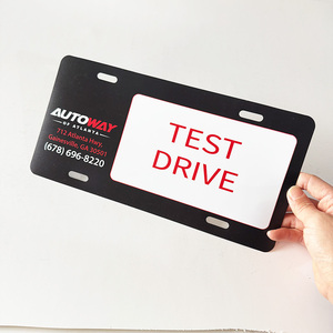Plaque <span class=keywords><strong>d</strong></span>'<span class=keywords><strong>immatriculation</strong></span> en plastique personnalisée avec logo <span class=keywords><strong>d</strong></span>'entreprise, fournie directement par l'usine - Product Image 1