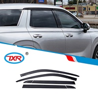 Vent Visor Injection Original Noir Couleur Fenêtre Déflecteur TXR Auto Accessoires Extérieurs pour Hyundai PALISADE 2020-