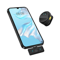 Microphone cravate sans fil 2,4 GHz mini, plug-and-play, pour l'enseignement, professionnel, à condensateur, pour discours