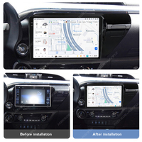 Autoradio DUDU7 Android 13 12G+512G Navigation GPS Lecteur multimédia vidéo 2000*1200 pour Toyota Hilux AN120 2015 - 2023