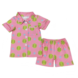 Ensemble short et t-shirt rose à manches courtes pour filles, vêtements pour petites filles, boutique de vêtements pour enfants, vente en gros, haute qualité, nouvelle arrivée, vente chaude - Product Image 5