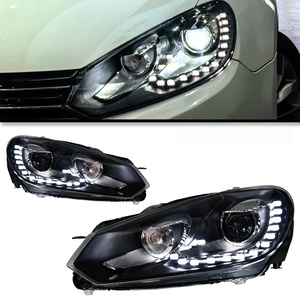 Feux avant pour <span class=keywords><strong>Volkswagen</strong></span> <span class=keywords><strong>Golf</strong></span> 6 MK6 2009-2013, ensemble de phares LED R20 DRL, clignotants séquentiels - Product Image 1