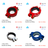 Raccord rainuré flexible en fonte ductile 2 pouces pour système d'incendie FM UL, raccord de tuyauterie de lutte contre l'incendie, coude rainuré