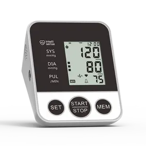 BSX الأكثر مبيعًا دقة عالية نوع الذراع الأوتوماتيكي للمستشفى قابل لإعادة الشحن جهاز مراقبة ضغط الدم الرقمي البلاستيكي CE A19