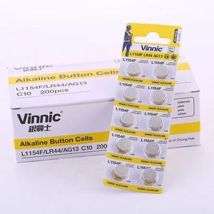 <span class=keywords><strong>Vinnic</strong></span> LR44แบตเตอรี่ลิเธียมแบบปุ่ม AG13 1.5V แบบหยอดเหรียญอายุ3ปีท่อระบายน้ำแบบพัลส์15mA สำหรับเครื่องมือไฟฟ้าเครื่องใช้ในบ้าน - Product Image 2