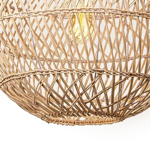 Wholesale Vietnam Bamboo Lampshade Handmade Modern Luxury Eco-Friendly Pendant Light <b>Shade</b> for Restaurant Decoration <b>Rattan</b> - Product Image 3