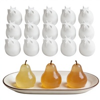 Nouveau moule en silicone 15 cavités 3D pour gâteau, mousse, gelée de fruits et poires, pour desserts français, résistant à la chaleur, pour four, outils de cuisson transfrontaliers
