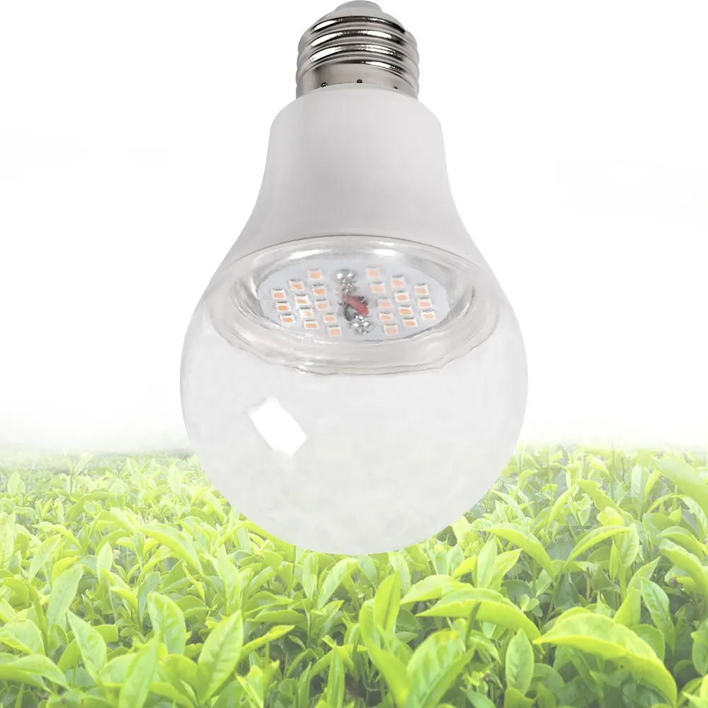 Luz de cultivo de plantas de espectro completo E27 Base 9W Lámparas de crecimiento A60 Bombillas LED para agricultura