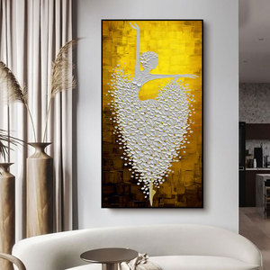 Figura de bailarina pintada a mano de alta calidad 100%, cuchillo de bailarina de <span class=keywords><strong>Ballet</strong></span> hecho a mano, pintura al óleo de arte Acrílico - Product Image 1