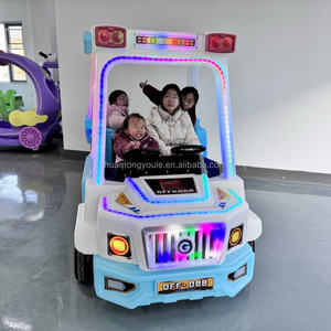 All'aperto quattro persone elettrico Babos auto <span class=keywords><strong>giocattolo</strong></span> quadrato divertimento auto bambino genitore-bambino del passeggero paraurti auto disponibile - Product Image 4