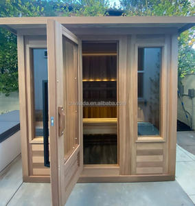 Sauna traditionnel avec option de poêle électrique ou à <span class=keywords><strong>bois</strong></span>, choisissez en fonction de vos préférences et de l'endroit où vous souhaitez l'installer - Product Image 1