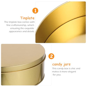 Boîte de rangement personnalisée en fer blanc pour Noël, qualité alimentaire, pour biscuits, emballage métallique vide avec couvercle pour biscuits - Product Image 4