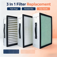 Filter Hepa H13 Filter Karbon Prefilter 3 in 1 Filter 378*278*50 378*278*100mm Pengganti Filter untuk Fume Extractor FES350 Pro