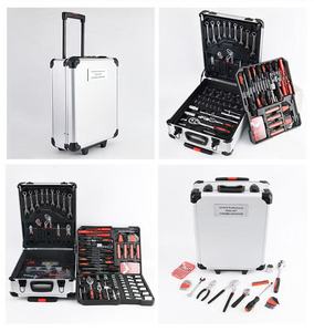 Bộ công cụ lăn đặt trong nhôm xe đẩy trường hợp kết hợp hộp công cụ Bộ công cụ để sửa chữa thủ công bảo trì nhà hàng ngày - Product Image 5