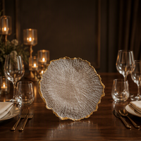 Assiettes de Présentation Rondes en Plastique Écologique de 13 Pouces, Lot de 50 Pièces pour Mariages, Banquets et Décorations de Fêtes, Boîte Mystère à Sélection Aléatoire