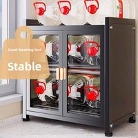 Étagère de cuisine multifonctionnelle en métal pour bols, égouttoir de comptoir, support pour vaisselle et baguettes, design moderne et minimaliste sur pied