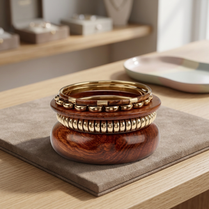 Venta al por Mayor de Brazaletes de Madera, Joyería de Madera Natural Hecha a Mano, Proveedor Mayorista, Accesorios de Moda Modernos para Mujer, Artesanías de Madera - Product Image 1