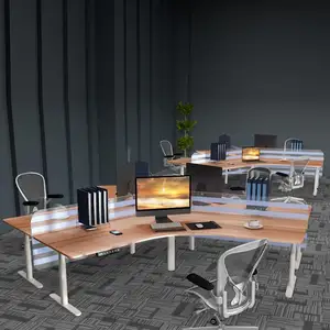 Beliebte 120-Grad-Büro stehen Executive Desk Manager Computer Schreibtisch Beine