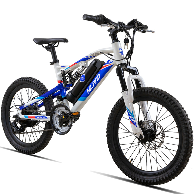 JOYKIE Elektrikli Bisiklet Electric Mountainbike Full Suspension Fat Tire Electric Bike for Kids