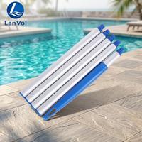Perche télescopique professionnelle LanVol personnalisée en aluminium à 5 sections pour outils de nettoyage de piscine
