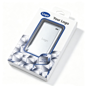 Boîte de présentation en papier pliable et biodégradable recyclée sur mesure avec fenêtre transparente en PVC pour produits électroniques, écouteurs - Product Image 4