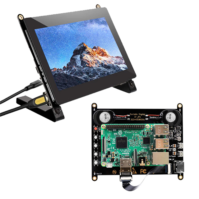 No MOQ 5 inch touch Monitor with capacitive touch screen 800*480 HD-MI USB interface for Raspberry Pi Xbox PS4 PC Mac Window
