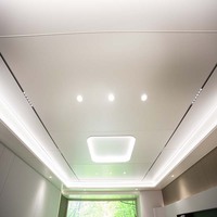 Panneau composite en nid d'abeille en aluminium étanche de haute qualité, longueur personnalisée, Design moderne, antistatique pour plafond à toit flottant
