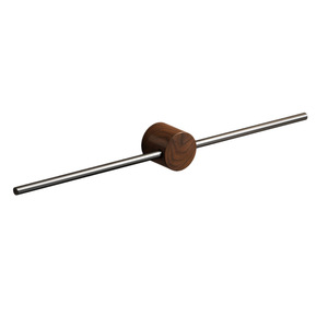 <b>Walnut</b> Wood Towel Rack 40cm 50cm 60cm Wall Mounted Durable Single Bar Minimalist Bathroom <b>Shelf</b> - Product Image 5