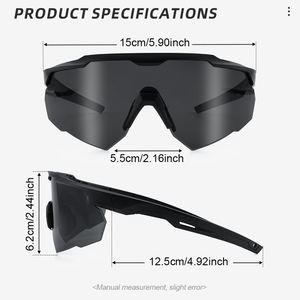 نظارات شمسية رياضية تكتيكية من OEM/ODM إطار TR90 مقاوم للصدمات عدسة كمبيوتر للركض والركض والنظارات الواقية من الوصفات الطبية - Product Image 2