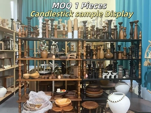 MOQ 1 Candeliere in Legno Personalizzato di Tendenza, Adatto per Soggiorno, Portacandele in Legno e Supporto per Candele in Legno - Product Image 4