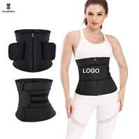 Corset de ceinture à sangle avec logo personnalisé pour femmes Corset de compression à 7 os en acier avec fermeture éclair en latex-Taille Plus