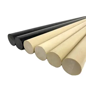 Factory Supply High Performance Customized Size Carbon Fiber Peek Rod Colored Peek Rods Glass Fiber Peek Rod