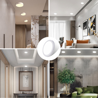 Lampu Langit-langit Dalam Ruangan Harga Rendah Aluminium Smd 6W 12W 18W 24W Lampu Panel Led Kotak Bulat