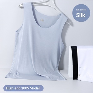 Canotta Casual da Uomo Lijia Premium in Seta Modal con Scollo a V, Senza Cuciture, Traspirante e Anti-umidità - Product Image 5