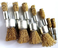 Fil d'acier plaqué par laiton polissage brosses d'extrémité Chine