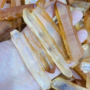 Cristal natural, espécimen de semilla de Lemurian, sin pulir, puntos de cristal rojo crudo, venta al por mayor - Product Image 2
