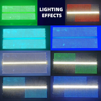 Lumière stroboscopique OEM personnalisée 240W 864 LED RGB 5050 + 96 LED blanches 8+8 segments pour DJ, club, bar, concert, mariage, fête, scène