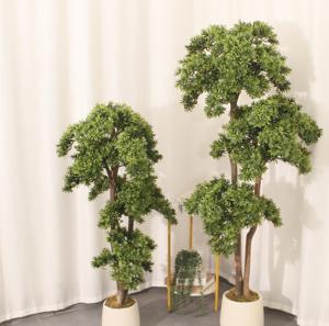 Bonsaï de cyprès artificiel JWT4085, décor paysager très réaliste, plastique durable, haute qualité, écologique, pour la maison <span class=keywords><strong>et</strong></span> le <span class=keywords><strong>jardin</strong></span>, idéal pour Pâques - Product Image 1