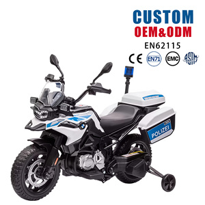 Motocyclette électrique à batterie pour enfants, homologuée BWM, très populaire, <span class=keywords><strong>12V</strong></span>, 4 roues, en plastique, style <span class=keywords><strong>police</strong></span> - Product Image 3