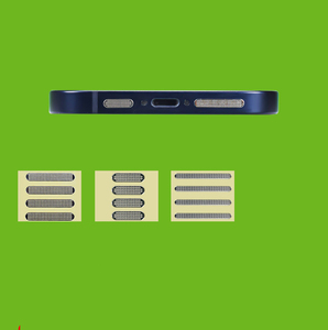 8 piezas Universal <span class=keywords><strong>teléfono</strong></span> móvil a prueba <span class=keywords><strong>de</strong></span> polvo red Metal altavoz cubierta antipolvo adhesivo antipolvo pegatina antipolvo - Product Image 2