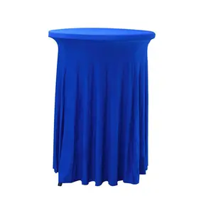 כיסוי שולחן אלסטי בסגנון מודרני בר משתה דלפק קוקטייל חצאית שולחן עגולה