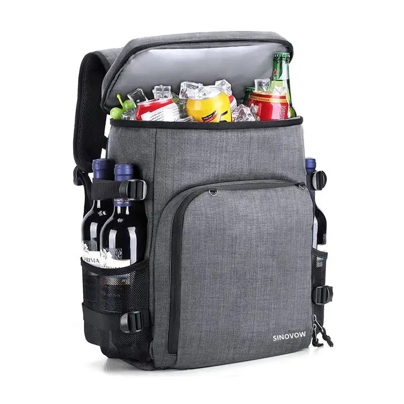 Venta caliente viaje picnic playa vino cerveza enfriador bolsa hielo paquete térmico aislado enfriador mochila bolsa