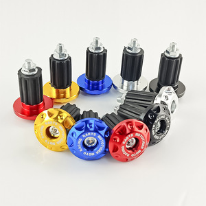 Tapones Decorativos para Manillar de Motocicleta Qiangye M8838, Aleación de Aluminio, Rojo, Azul, Dorado, Plateado, Negro - Product Image 1