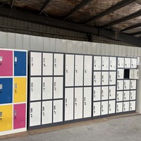 Armoire de rangement métallique de haute qualité avec serrure à combinaison et serrure à clé pour chambre, salle de sport, bureau, piscine, vestiaires, stockage
