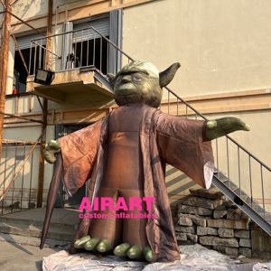 <span class=keywords><strong>Personnage</strong></span> de dessin animé géant gonflable bébé Yoda Monster pour la publicité - Product Image 2