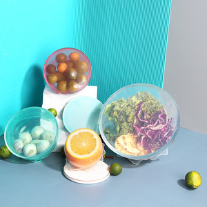 Tapa de Silicona para Almacenamiento de Alimentos, Redonda, con Clip, Apta para Microondas, Conserva la Frescura, para Cocina, Refrigerador, Platos y Tazones - Product Image 4