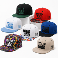 Casquette Snapback à visière plate brodée personnalisée SHINY avec fermeture à pression réglable pour les collections streetwear, les équipes et les clubs